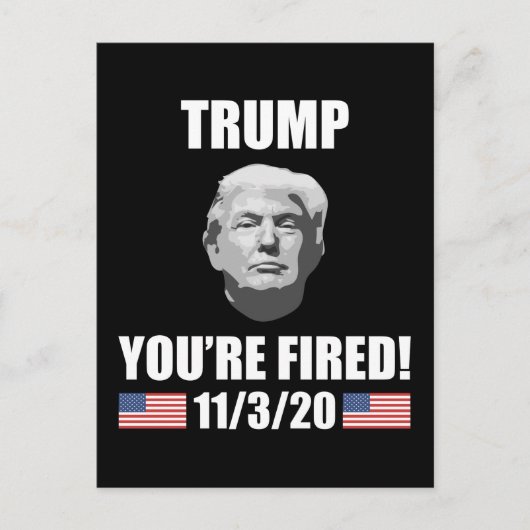 トランプ – あなたは発射！2020年選挙アンチトランプ ポストカード (正面)