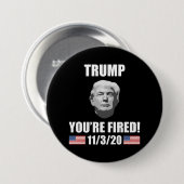 トランプ、あなたは発射！2020年選挙アンチ-切り札 缶バッジ (正面&裏面)