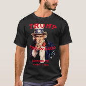 トランプ おととし火曜日のおじさんサム Tシャツ (正面)