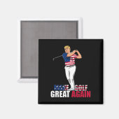 トランプ – おもしろいゴルフギフト マグネット (正面/裏面)