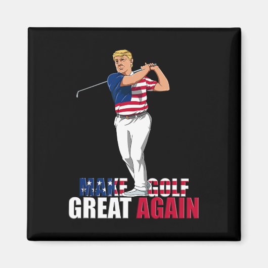 トランプ – おもしろいゴルフギフト マグネット (正面)