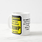 トランプ おもしろ オリジナル コーヒーマグカップ (正面左)