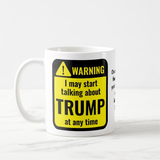 トランプ おもしろ オリジナル コーヒーマグカップ (左)