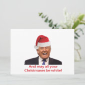 トランプ、そしてあなたのクリスマスが白いかもしれない。 シーズンカード (スタンド正面)