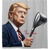 トランプ：もっと偉大な年を！ シャワーカーテン (正面)