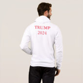 トランプ:もっと偉大な年を! パーカ (裏面フル)