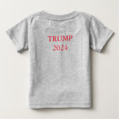 トランプ：もっと偉大な年を！ ベビーTシャツ (裏面)