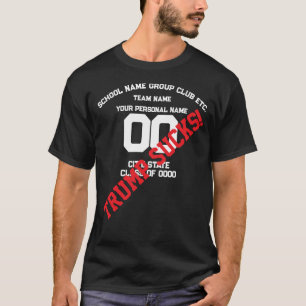 トランプ アスレチック チーム名 ステート スクール ナンバー 2041 Tシャツ