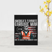 トランプ アメリカのお気に入りのゴミ男 トランプ ゴミの中 カード (黄色い花)
