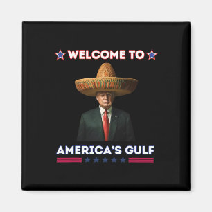 トランプ・アメリカのメキシコ湾大統領トランプおもしろい マグネット