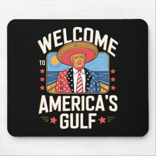 トランプ・アメリカのメキシコ湾大統領トランプ・ソンバー マウスパッド