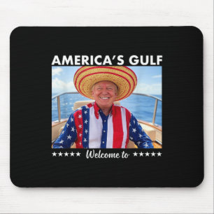 トランプ・アメリカのメキシコ湾大統領トランプ・ソンバー マウスパッド