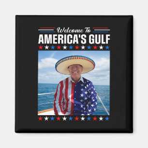 トランプ・アメリカのメキシコ湾大統領トランプ・ソンバー マグネット