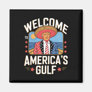 トランプ・アメリカのメキシコ湾大統領トランプ・ソンバー マグネット