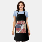 トランプ・アメリカのメキシコ湾大統領 エプロン (着用した状態)