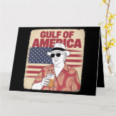 トランプ・アメリカのメキシコ湾大統領 カード (黄色い花)