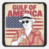 トランプ・アメリカのメキシコ湾大統領 スクエアシール (正面)