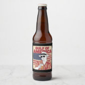 トランプ・アメリカのメキシコ湾大統領 ビールラベル (正面)
