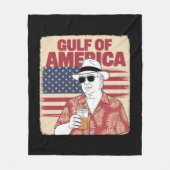 トランプ・アメリカのメキシコ湾大統領 フリースブランケット (正面)