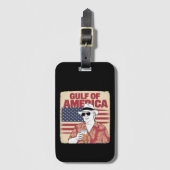トランプ・アメリカのメキシコ湾大統領 ラゲッジタグ (正面縦)