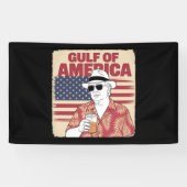 トランプ・アメリカのメキシコ湾大統領 横断幕 (横)