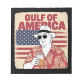 トランプ アメリカのメキシコ湾岸 大統領トランプ ノートパッド (正面)