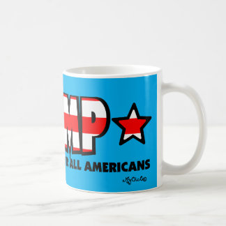 トランプ！アメリカの方が良い！MUGライトブルー コーヒーマグカップ