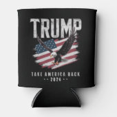 トランプ アメリカを再び取り戻せ 2024年 選挙 ヴィンテージ 缶クーラー (正面)