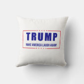 トランプ：アメリカを再び笑わせる！ クッション (裏面)