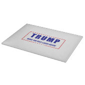 トランプ：アメリカを再び笑わせる！ – ポリユーモアのあるティ カッティングボード (角)