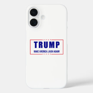 トランプ:アメリカを再び笑わせる! – ポリユーモアのあるティ iPhone 16ケース