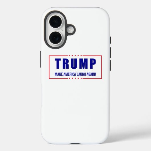 トランプ：アメリカを再び笑わせる！ – ポリユーモアのあるティ Case-Mate iPhoneケース (裏面)