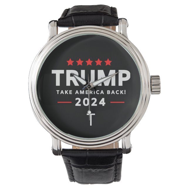 トランプ アメリカを取り戻せ 選挙 腕時計 (正面)
