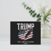 トランプ アメリカを取り戻せ 2024年 選挙 ヴィンテージ ポストカード (スタンド正面)