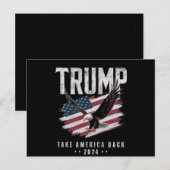 トランプ アメリカを取り戻せ 2024年 選挙 ヴィンテージ ポストカード (正面/裏面)