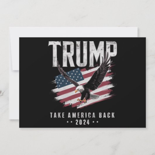 トランプ アメリカを取り戻せ 2024年 選挙 ヴィンテージ 招待状 (正面)