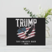 トランプ アメリカを取り戻せ 2024年 選挙 ヴィンテージ 招待状 (スタンド正面)