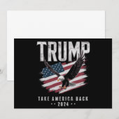 トランプ アメリカを取り戻せ 2024年 選挙 ヴィンテージ 招待状 (正面/裏面)