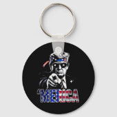 トランプ アメリカ国旗 USA キーホルダー (正面)