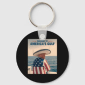 トランプ・アメリカ大統領メキシコ湾ソンブレロ・アメ キーホルダー (正面)