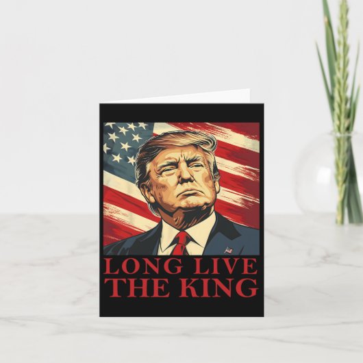 トランプ アメリカ愛国主義 王様万歳 カード (正面)