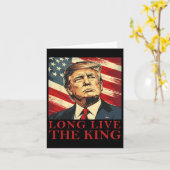 トランプ アメリカ愛国主義 王様万歳 カード (黄色い花)