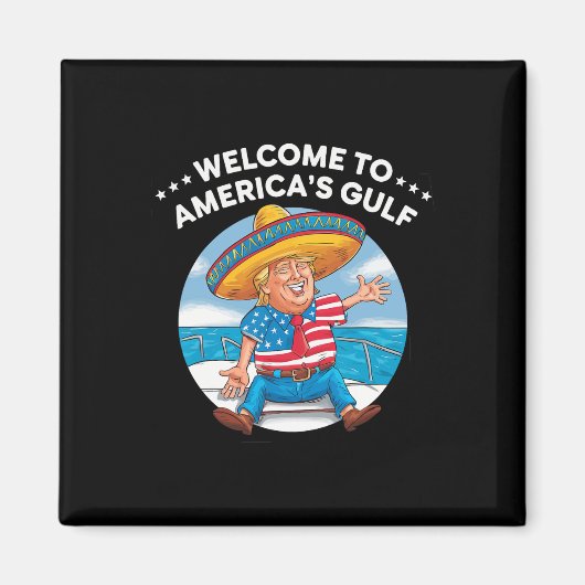 トランプ・アメリカ歓迎メキシコ湾大統領のTrum マグネット (正面)