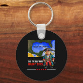 トランプ・アメリカ湾Ckを取るおもしろい キーホルダー (正面)