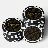 トランプ アメリカ ゴールド ポーカーチップ (積み重ね)