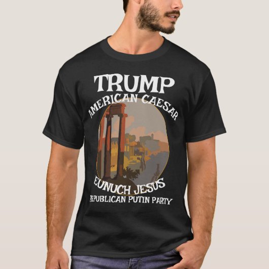 トランプ アメリカ シーザー 共和党 独裁者 Resist Tシャツ (正面)