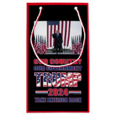 トランプ・アメリカ・ファースト・トランプ2024 スモールペーパーバッグ (裏面)