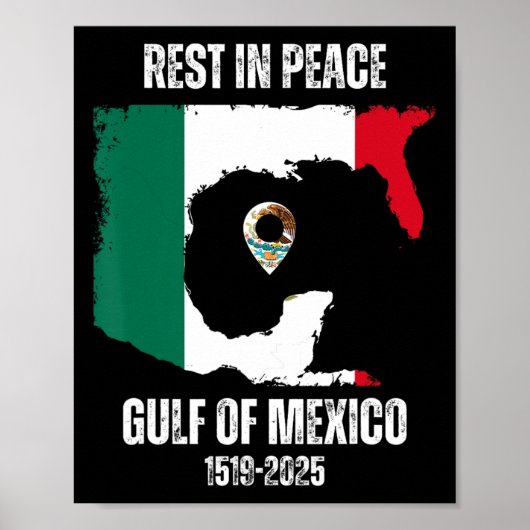 トランプ アメリカ 破れ メキシコ湾 トランプ大統領 G ポスター (正面)