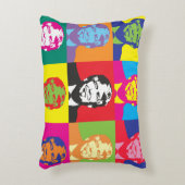 トランプ・アーポップ・アートのト大統領 アクセントクッション (正面(垂直))