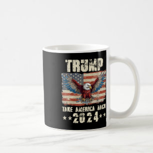 トランプ・イーグル米国大統領2024アメリカをMに戻す コーヒーマグカップ